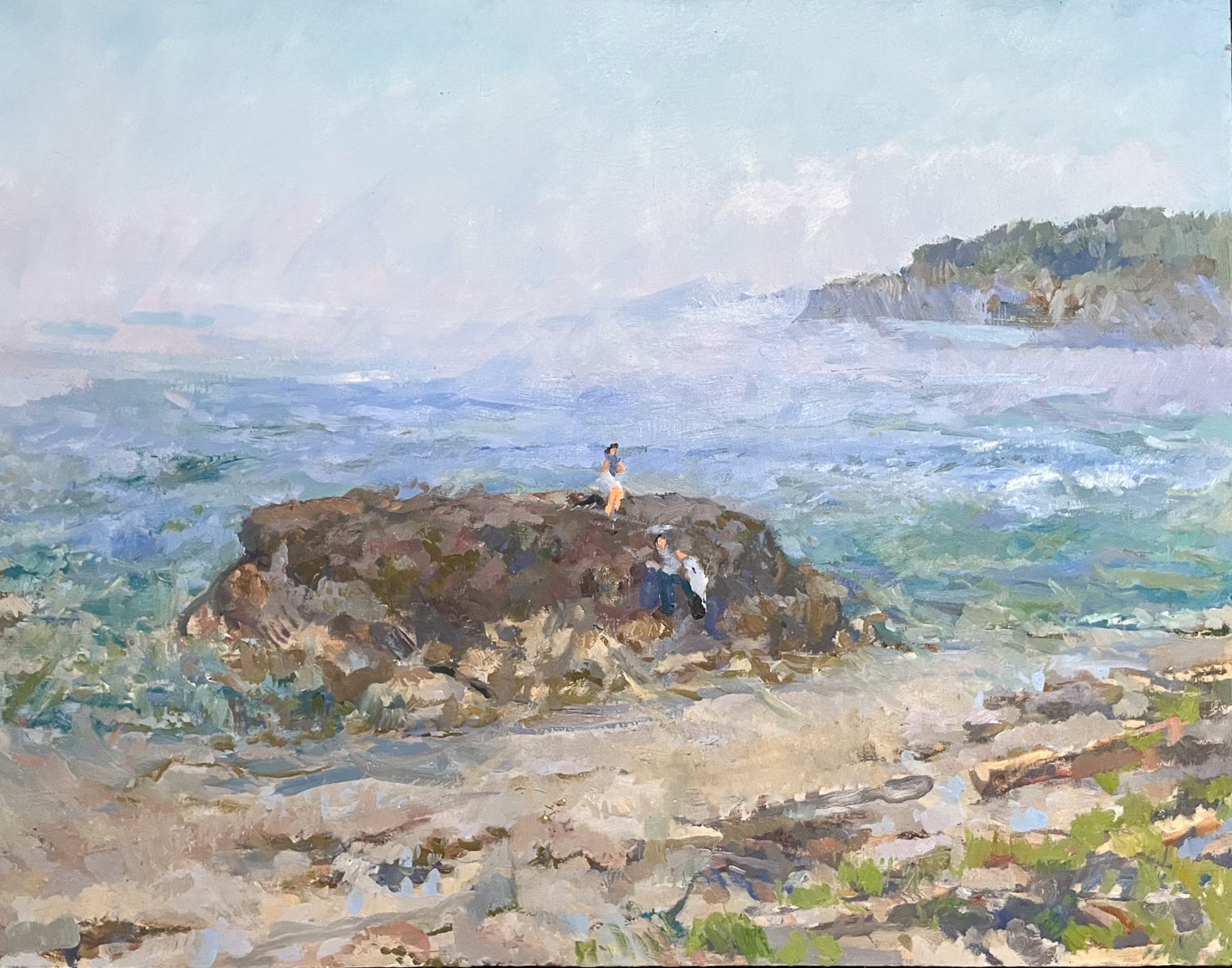 TIDE ROCK, Peter Malarkey, oil on linen, 22 x 28 inches, copyright ©2024