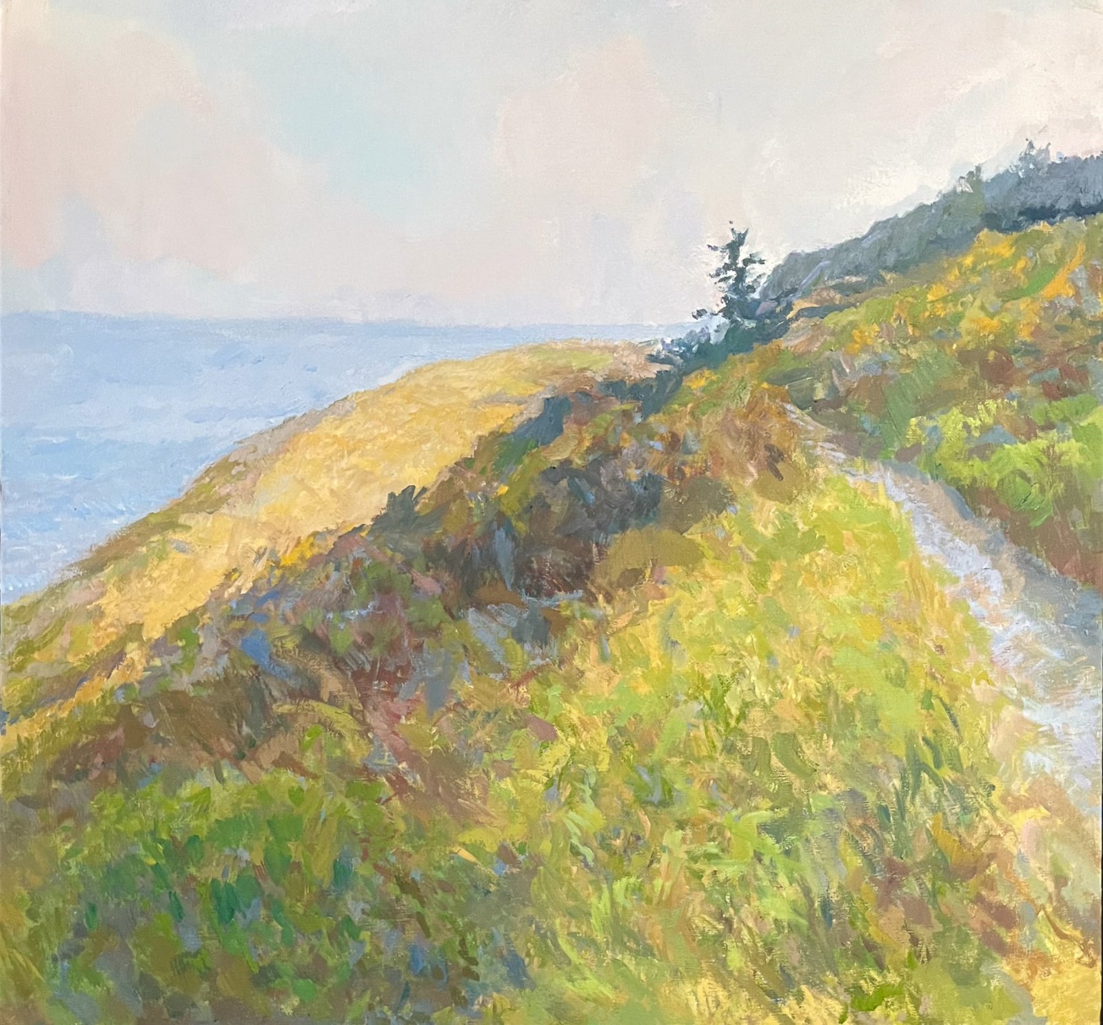 FORT CASEY WHIDBEY ISLAND, Peter Malarkey, oil on linen, 34 x 36 inches, copyright ©2024